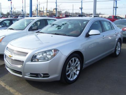 Silver Ice Metallic Chevrolet Malibu LTZ Sedan.  Click to enlarge.