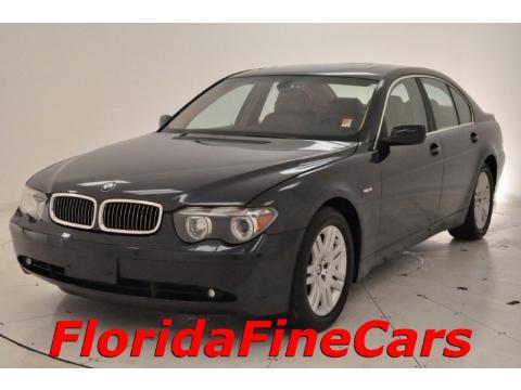 Black Sapphire Metallic BMW 7 Series 745i Sedan.  Click to enlarge.