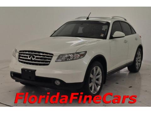 Ivory White Pearl Infiniti FX 35 AWD.  Click to enlarge.