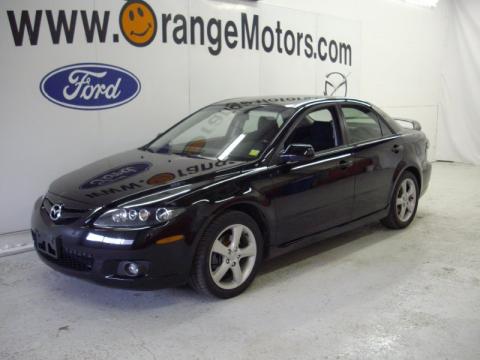 Onyx Black Mazda MAZDA6 i Sport Sedan.  Click to enlarge.