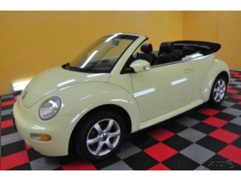 Harvest Moon Beige Volkswagen New Beetle GLS 1.8T Convertible.  Click to enlarge.
