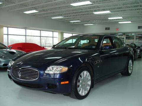 Blue Nettuno Metallic Maserati Quattroporte .  Click to enlarge.