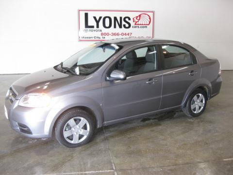 Medium Gray Chevrolet Aveo LT Sedan.  Click to enlarge.