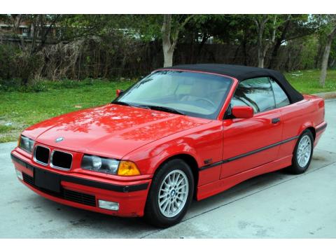Bright Red BMW 3 Series 328i Convertible.  Click to enlarge.