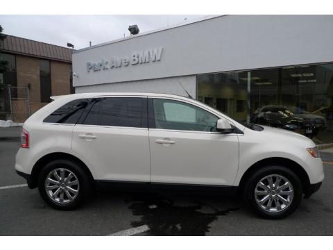 White Sand Tri-Coat Metallic Ford Edge Limited AWD.  Click to enlarge.