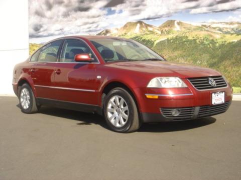 Colorado Red Pearl Volkswagen Passat GLS Sedan.  Click to enlarge.