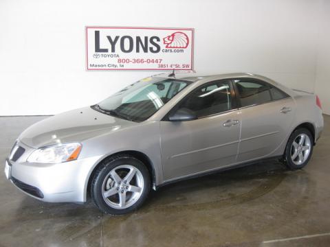 Liquid Silver Metallic Pontiac G6 V6 Sedan.  Click to enlarge.