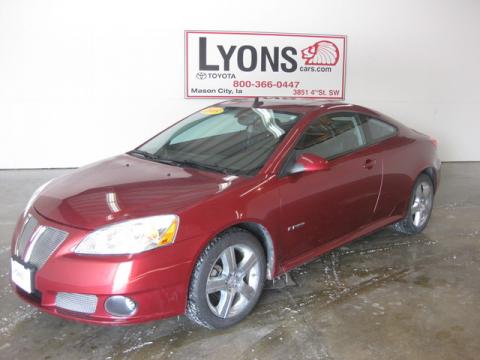Performance Red Metallic Pontiac G6 GXP Coupe.  Click to enlarge.