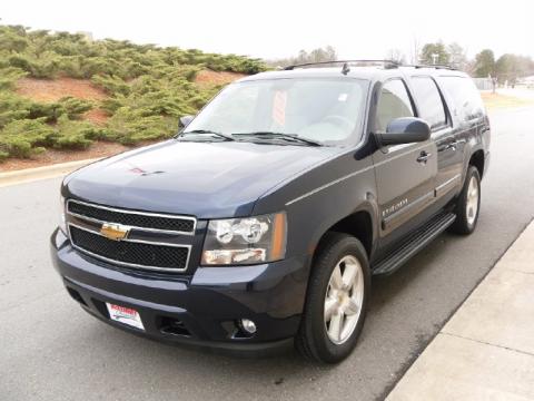 Dark Blue Metallic Chevrolet Suburban 1500 LTZ 4x4.  Click to enlarge.