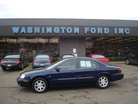 Medium Royal Blue Metallic Mercury Sable LS Premium Sedan.  Click to enlarge.