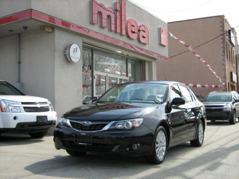 Obsidian Black Pearl Subaru Impreza 2.5i Sedan.  Click to enlarge.