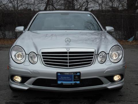 Iridium Silver Metallic Mercedes-Benz E 550 4Matic Sedan.  Click to enlarge.