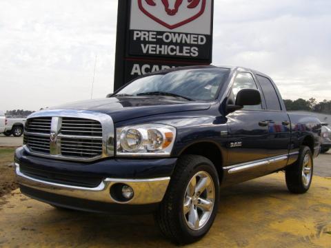 Patriot Blue Pearl Dodge Ram 1500 Big Horn Edition Quad Cab.  Click to enlarge.