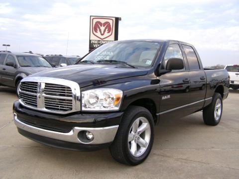 Brilliant Black Crystal Pearl Dodge Ram 1500 Big Horn Edition Quad Cab.  Click to enlarge.
