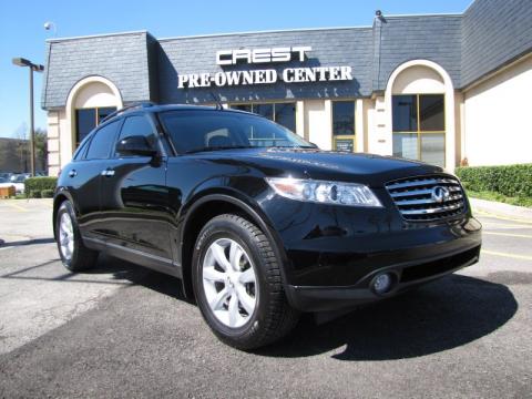 Black Obsidian Infiniti FX 35 AWD.  Click to enlarge.