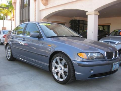 Steel Blue Metallic BMW 3 Series 325i Sedan.  Click to enlarge.