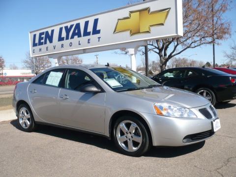 Liquid Silver Metallic Pontiac G6 GT Sedan.  Click to enlarge.