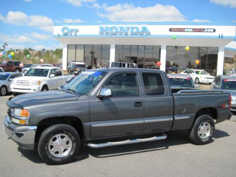 Storm Gray Metallic GMC Sierra 1500 Z71 Extended Cab 4x4.  Click to enlarge.