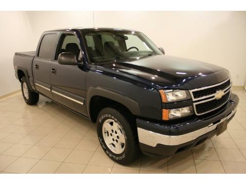 Dark Blue Metallic Chevrolet Silverado 1500 Z71 Crew Cab 4x4.  Click to enlarge.