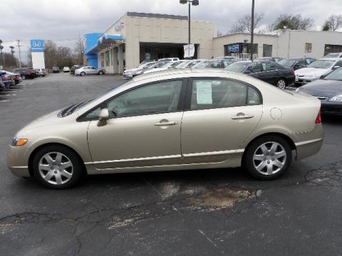 Borrego Beige Metallic Honda Civic LX Sedan.  Click to enlarge.