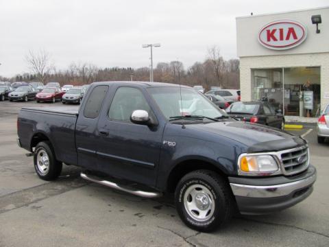True Blue Metallic Ford F150 XLT SuperCab.  Click to enlarge.