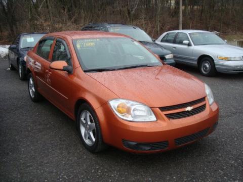 Sunburst Orange Metallic Chevrolet Cobalt LS Sedan.  Click to enlarge.