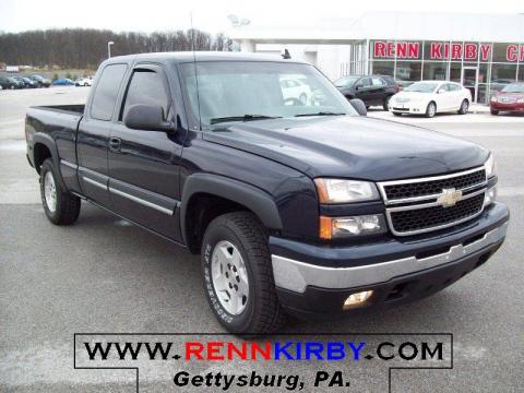 Blue Granite Metallic Chevrolet Silverado 1500 Z71 Extended Cab 4x4.  Click to enlarge.