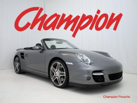 Meteor Grey Metallic Porsche 911 Turbo Cabriolet.  Click to enlarge.