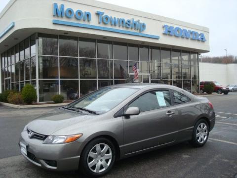 Galaxy Gray Metallic Honda Civic LX Coupe.  Click to enlarge.