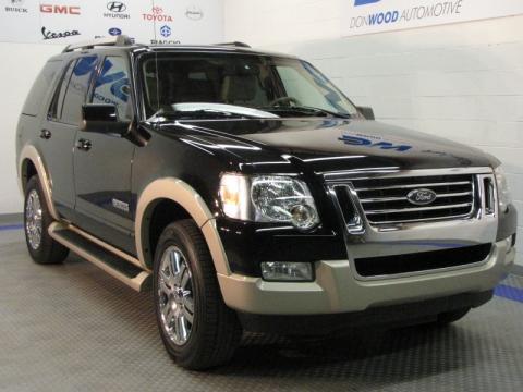 Black Ford Explorer Eddie Bauer 4x4.  Click to enlarge.