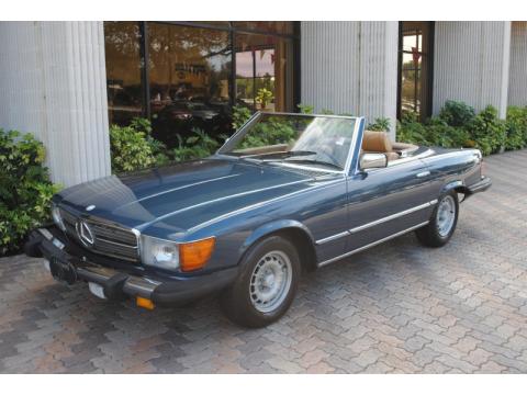Nautical Blue Metallic Mercedes-Benz SL Class 380 SL Roadster.  Click to enlarge.