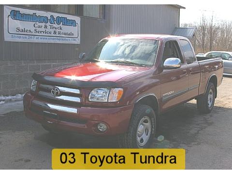 Salsa Red Pearl Toyota Tundra SR5 Access Cab 4x4.  Click to enlarge.