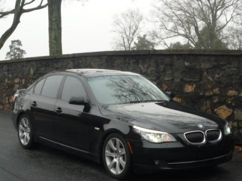 Jet Black BMW 5 Series 535i Sedan.  Click to enlarge.