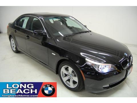 Jet Black BMW 5 Series 528i Sedan.  Click to enlarge.
