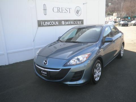 Gunmetal Blue Mica Mazda MAZDA3 i Sport 4 Door.  Click to enlarge.