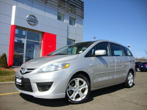 Sunlight Silver Mazda MAZDA5 Sport.  Click to enlarge.