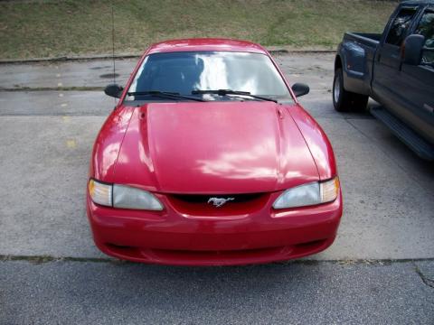 Rio Red Ford Mustang V6 Coupe.  Click to enlarge.