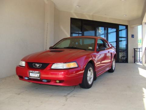 Laser Red Metallic Ford Mustang V6 Coupe.  Click to enlarge.
