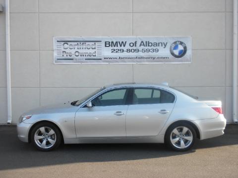 Titanium Silver Metallic BMW 5 Series 530i Sedan.  Click to enlarge.