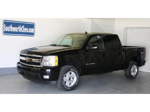 Black Chevrolet Silverado 1500 LTZ Crew Cab 4x4.  Click to enlarge.