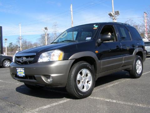 Mystic Black Mazda Tribute ES V6 4WD.  Click to enlarge.