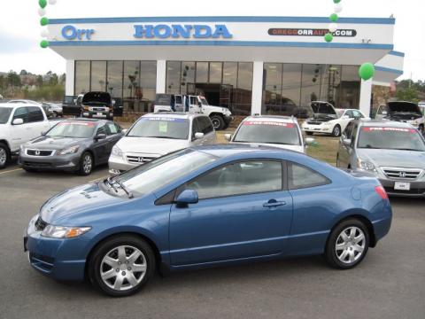 Atomic Blue Metallic Honda Civic LX Coupe.  Click to enlarge.