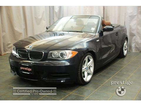 Monaco Blue Metallic BMW 1 Series 135i Convertible.  Click to enlarge.