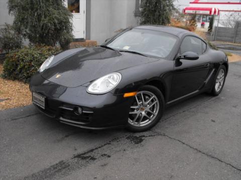 Black Porsche Cayman .  Click to enlarge.