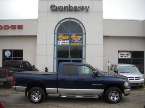 Patriot Blue Pearl Dodge Ram 1500 SLT Quad Cab 4x4.  Click to enlarge.