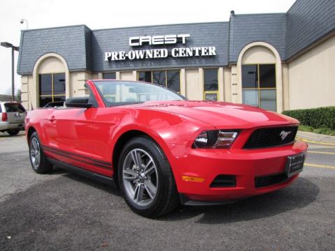 Torch Red Ford Mustang V6 Premium Convertible.  Click to enlarge.