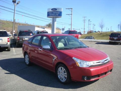 Sangria Red Metallic Ford Focus SEL Sedan. Click to enlarge. Sangria Red Metallic Ford Focus SEL Sedan. Click to enlarge.