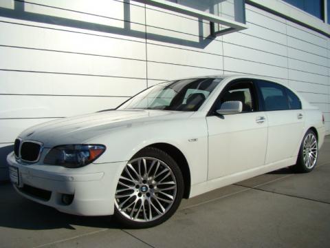 Alpine White BMW 7 Series 750Li Sedan.  Click to enlarge.