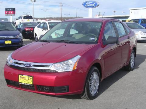 Sangria Red Metallic Ford Focus SE Sedan. Click to enlarge. Sangria Red Metallic Ford Focus SE Sedan. Click to enlarge.