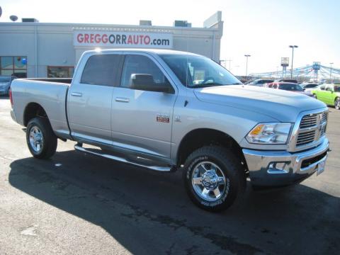 Bright Silver Metallic Dodge Ram 2500 Big Horn Edition Crew Cab 4x4.  Click to enlarge.